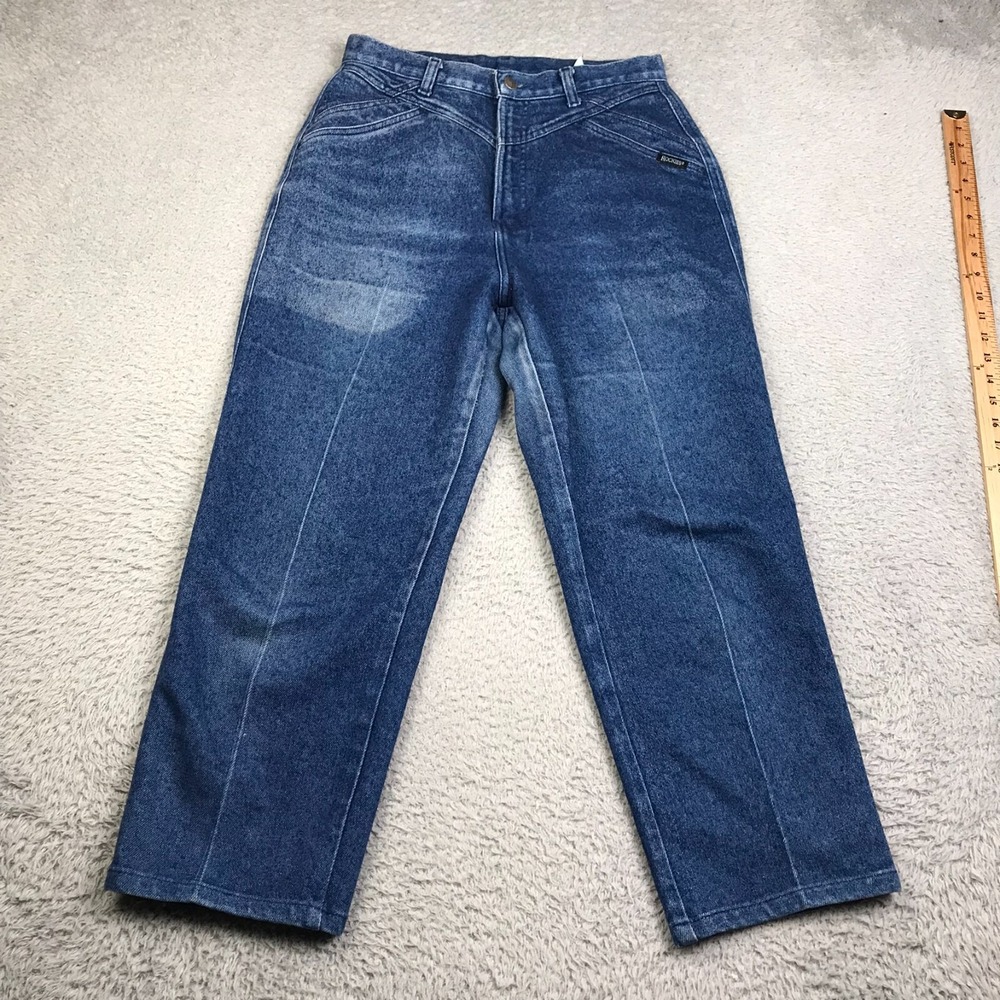 Rockies Jeans Womens 11/12 (29x25) High Rise Bareback Front Yoke Vintage Western
